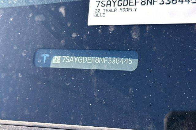 used 2022 Tesla Model Y car, priced at $26,999