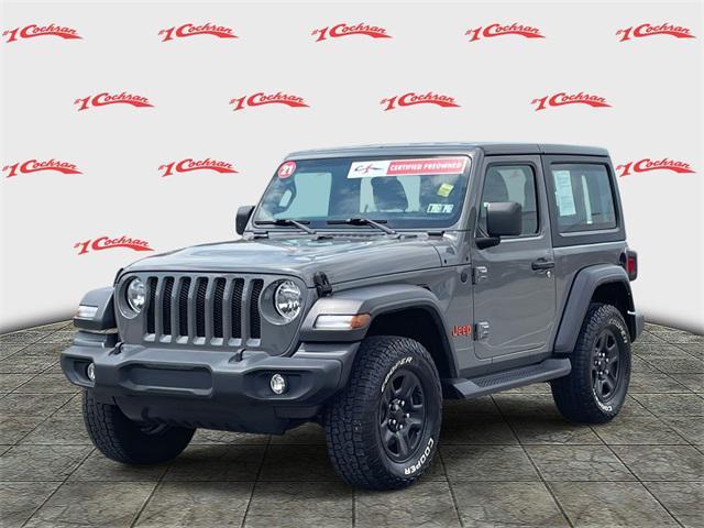 used 2021 Jeep Wrangler car, priced at $22,612