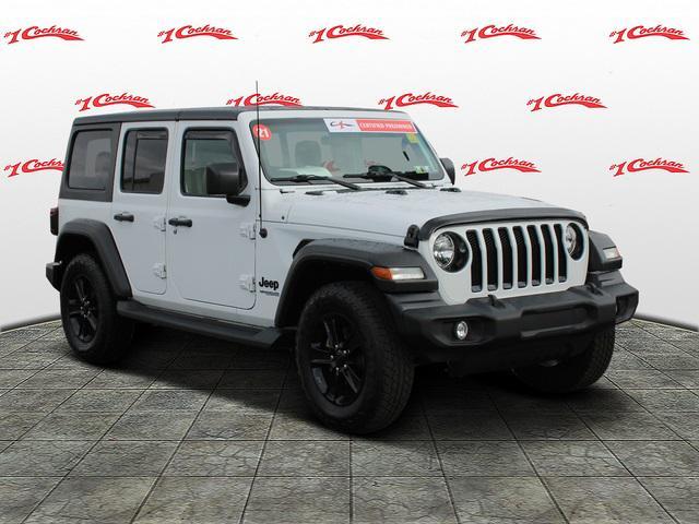 used 2021 Jeep Wrangler Unlimited car, priced at $26,624