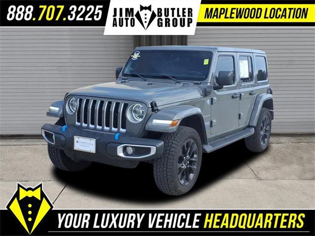 used 2022 Jeep Wrangler Unlimited 4xe car, priced at $34,306