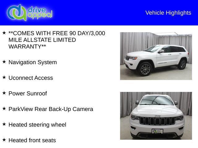 used 2017 Jeep Grand Cherokee car, priced at $15,869