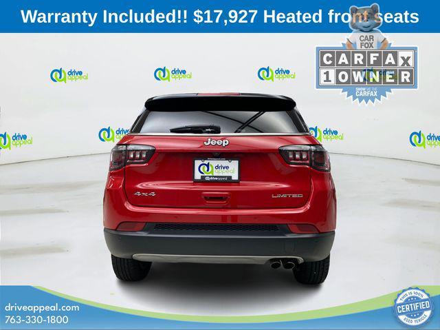 used 2021 Jeep Compass car, priced at $17,927