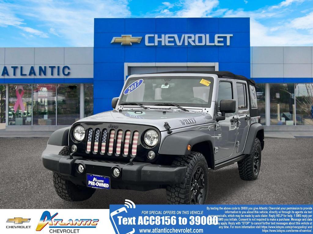 used 2017 Jeep Wrangler Unlimited car, priced at $17,500