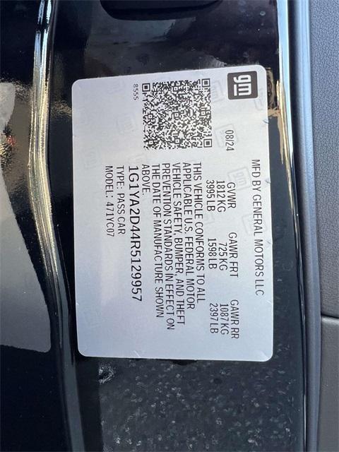 used 2024 Chevrolet Corvette car, priced at $69,500