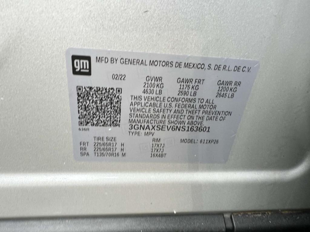used 2022 Chevrolet Equinox car, priced at $17,500