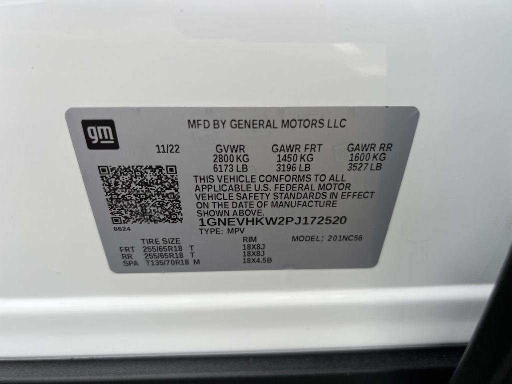 used 2023 Chevrolet Traverse car, priced at $30,800