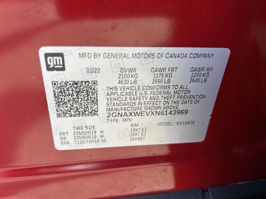 used 2022 Chevrolet Equinox car, priced at $21,950