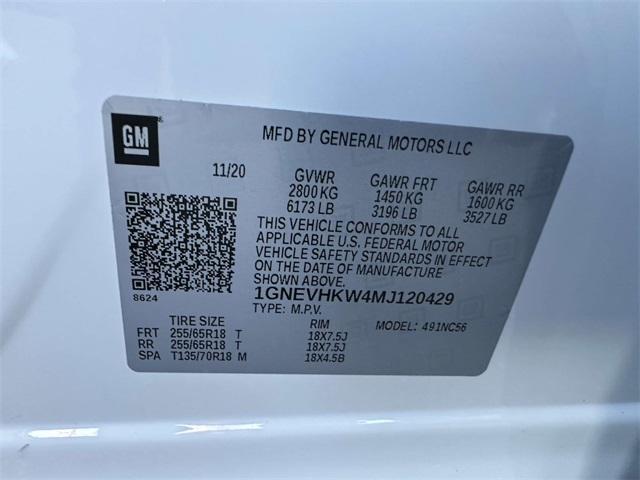 used 2021 Chevrolet Traverse car, priced at $21,500