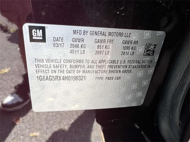 used 2017 Cadillac ATS car, priced at $14,800