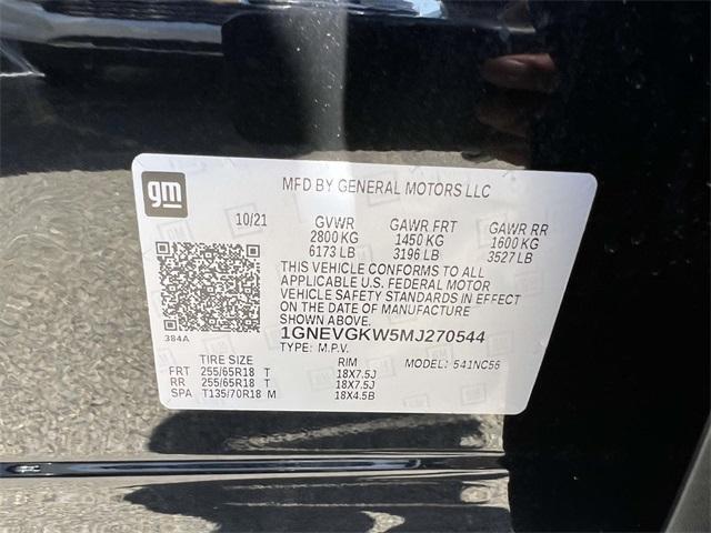 used 2021 Chevrolet Traverse car, priced at $24,150