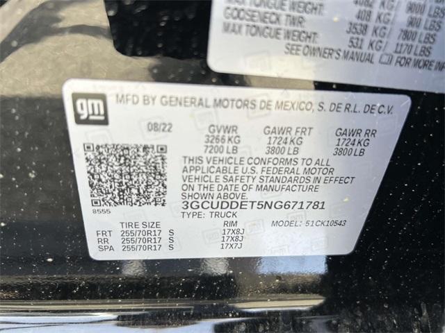 used 2022 Chevrolet Silverado 1500 car, priced at $35,500