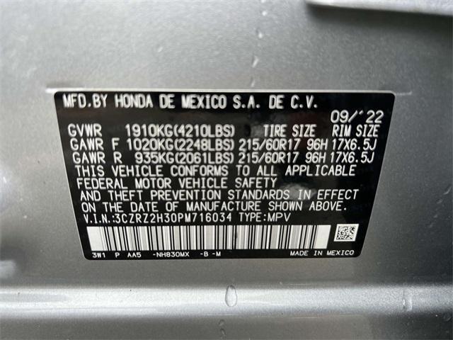 used 2023 Honda HR-V car, priced at $23,500