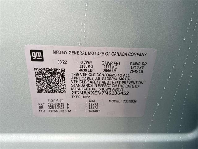 used 2022 Chevrolet Equinox car, priced at $24,700