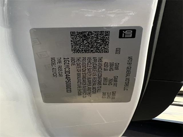 used 2023 Chevrolet Corvette car, priced at $86,500