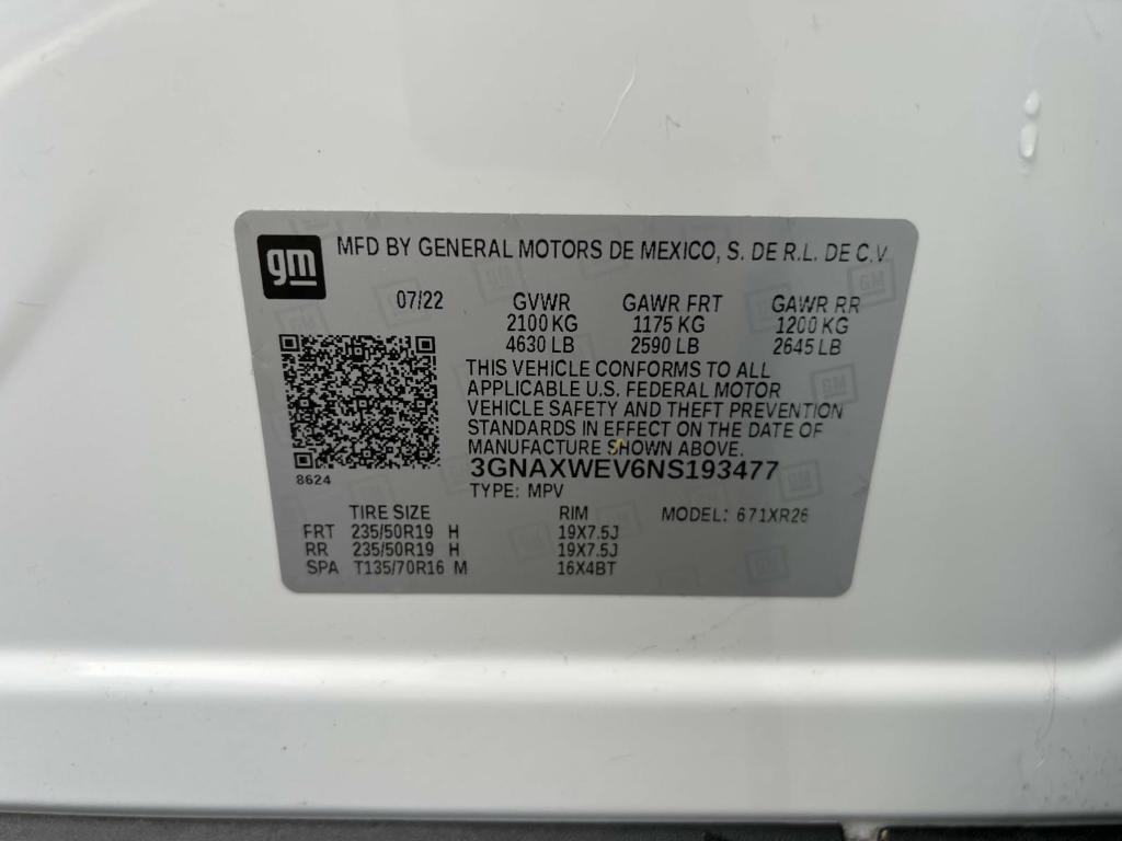 used 2022 Chevrolet Equinox car, priced at $21,500
