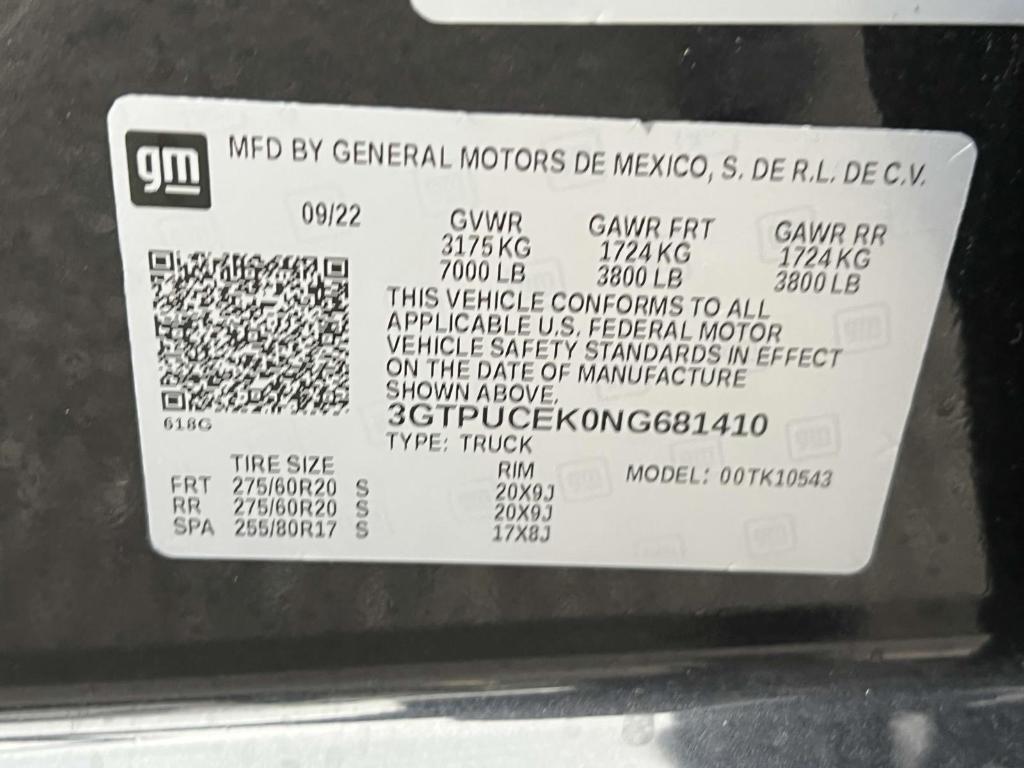 used 2022 GMC Sierra 1500 car, priced at $38,900