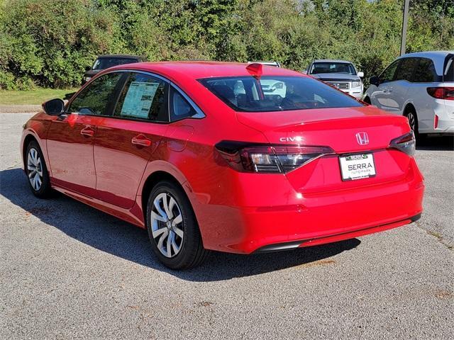 new 2026 Honda Civic car, priced at $25,057