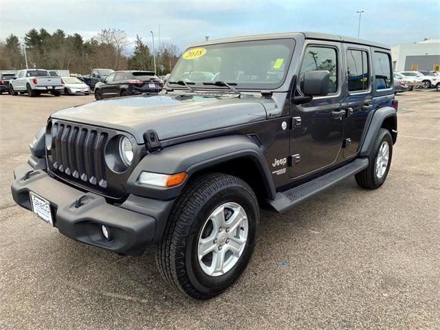 used 2018 Jeep Wrangler Unlimited car, priced at $20,750