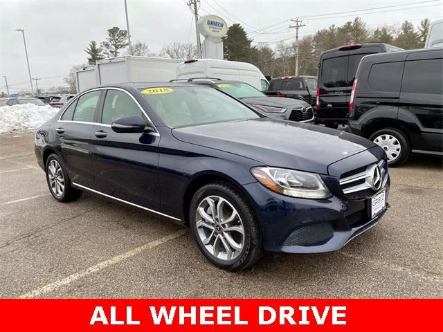 used 2018 Mercedes-Benz C-Class car, priced at $15,000