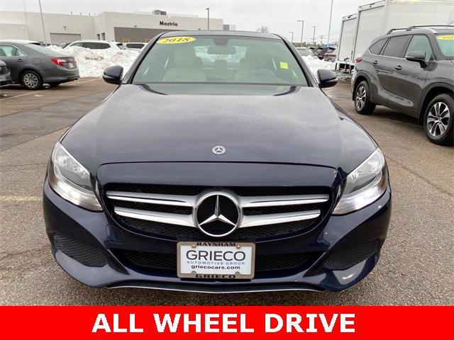 used 2018 Mercedes-Benz C-Class car, priced at $15,000