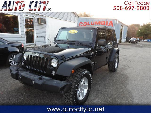 used 2018 Jeep Wrangler JK Unlimited car, priced at $18,900