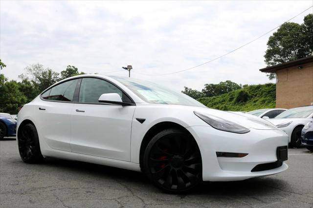 used 2021 Tesla Model 3 car, priced at $33,700