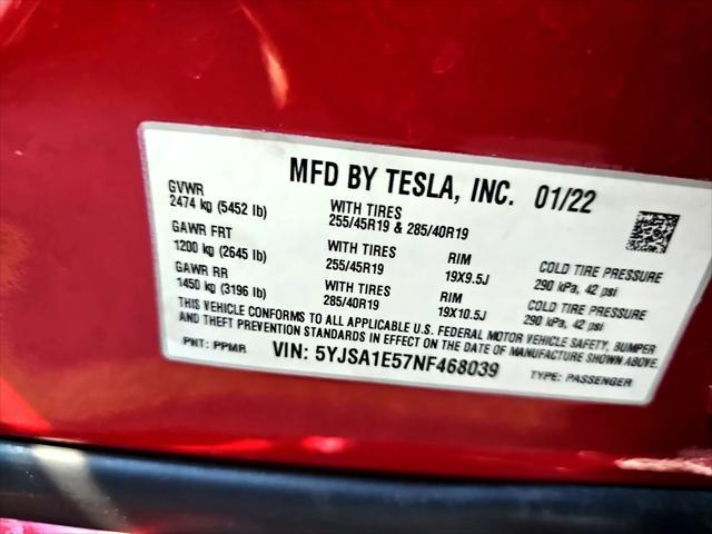 used 2022 Tesla Model S car, priced at $39,777