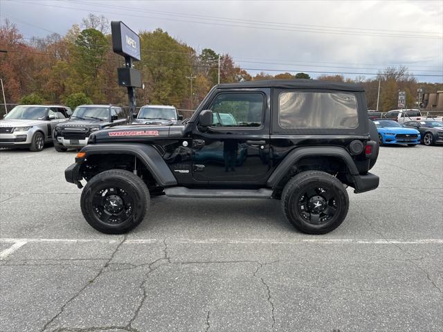 used 2021 Jeep Wrangler car, priced at $27,100