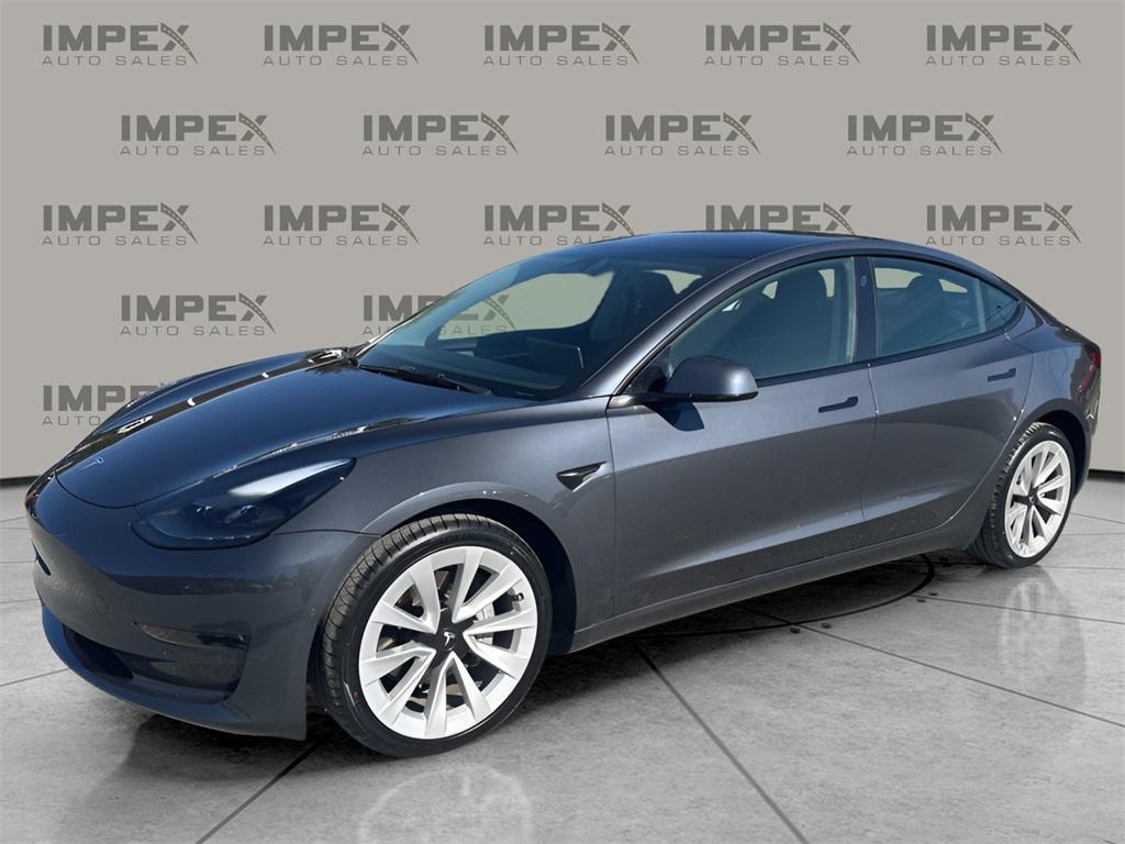 used 2022 Tesla Model 3 car, priced at $27,350