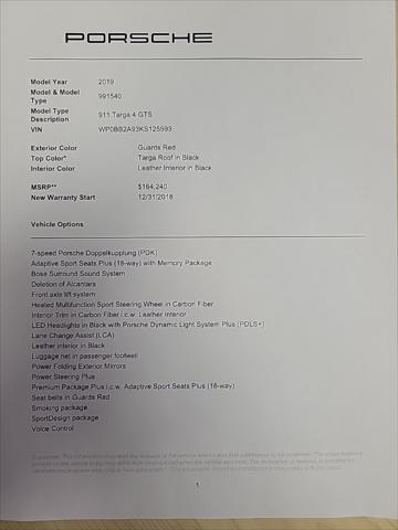 used 2019 Porsche 911 car, priced at $121,580