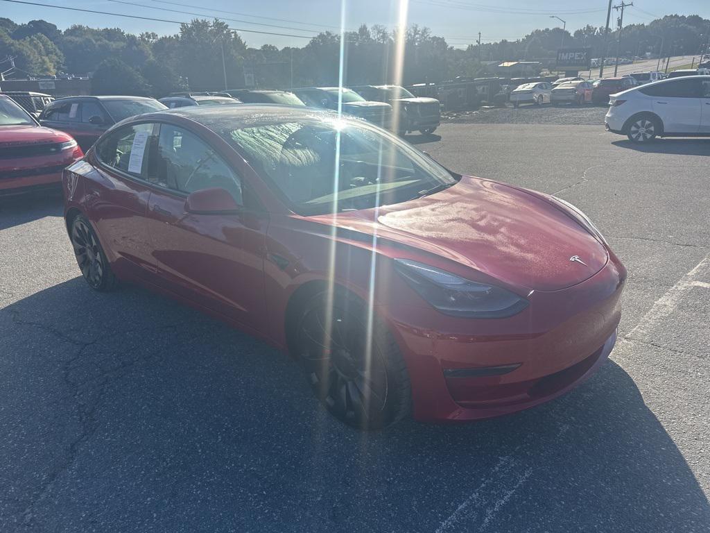 used 2022 Tesla Model 3 car, priced at $28,750