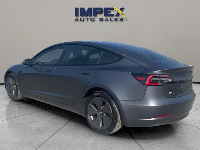 used 2022 Tesla Model 3 car, priced at $27,995