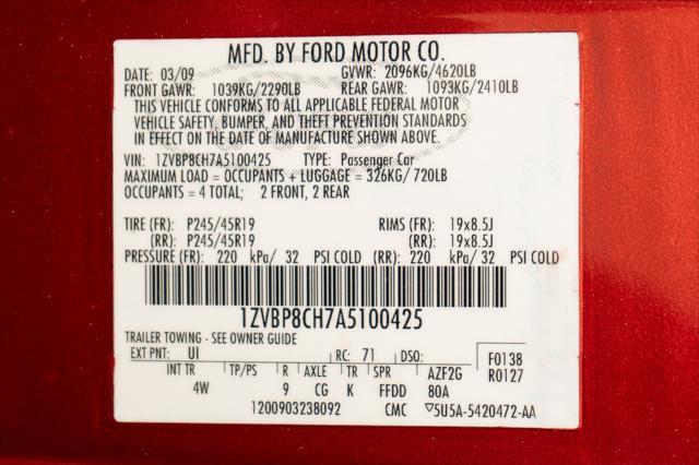 used 2010 Ford Mustang car, priced at $59,900
