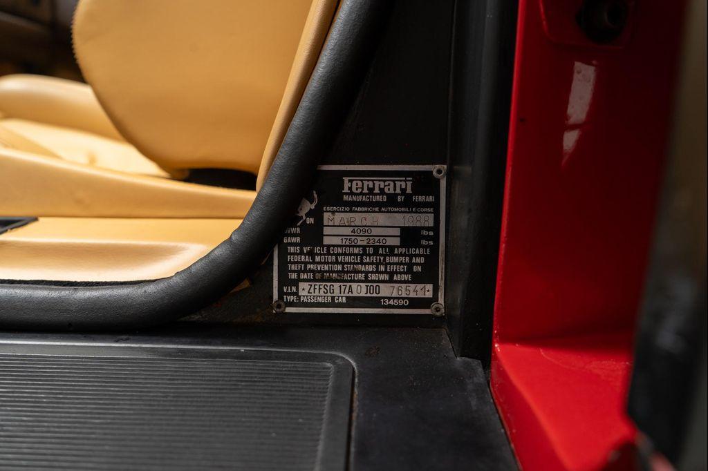 used 1988 Ferrari Testarossa car, priced at $275,900