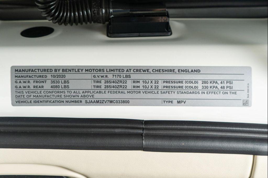 used 2021 Bentley Bentayga car, priced at $126,950