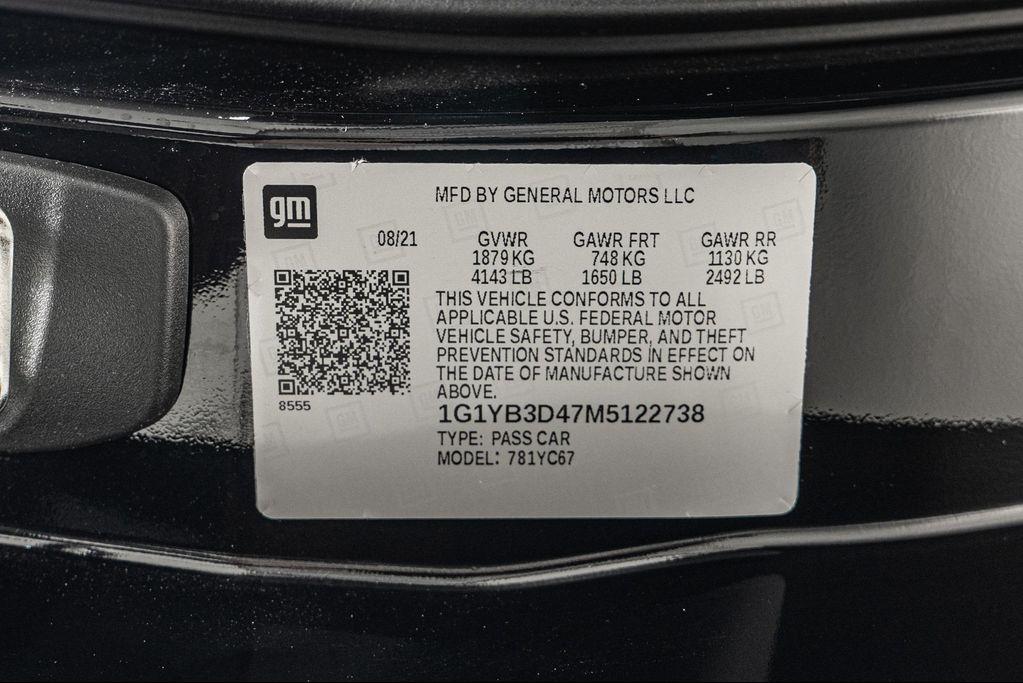 used 2021 Chevrolet Corvette car, priced at $73,900