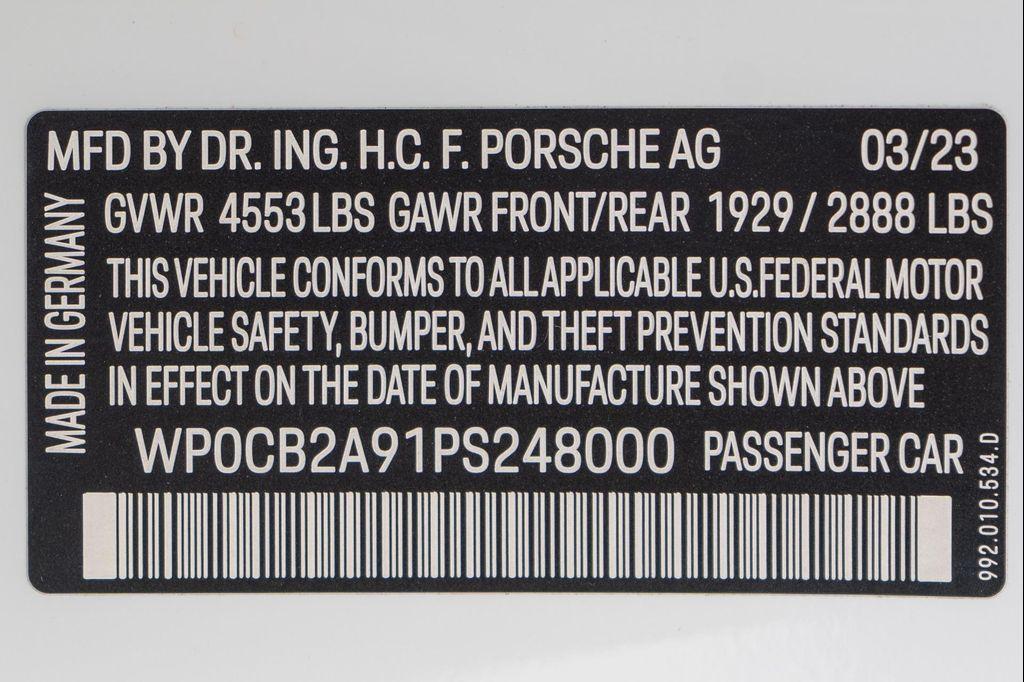 used 2023 Porsche 911 car, priced at $199,900