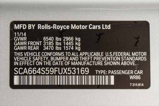 used 2015 Rolls-Royce Ghost car, priced at $138,900