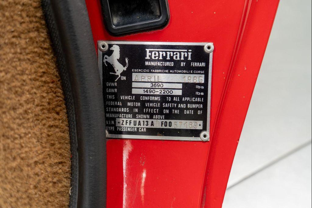 used 1985 Ferrari 308 car, priced at $188,900