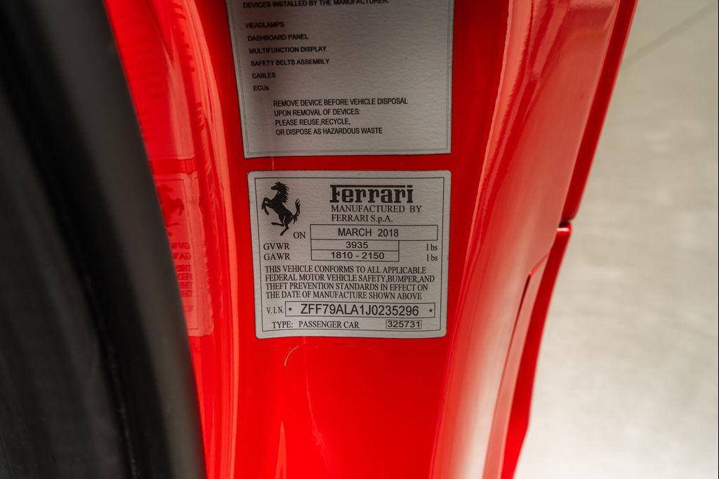 used 2018 Ferrari 488 GTB car, priced at $255,900