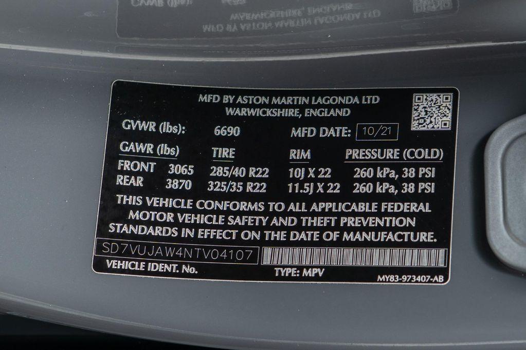 used 2022 Aston Martin DBX car, priced at $123,900