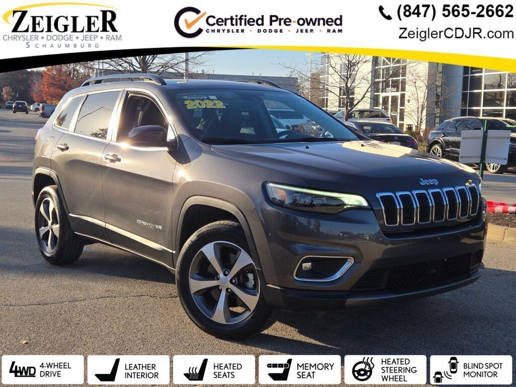 used 2022 Jeep Cherokee car, priced at $24,992