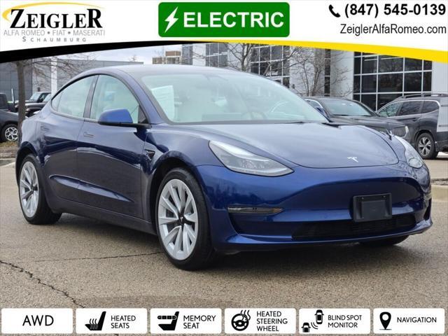 used 2022 Tesla Model 3 car, priced at $31,000