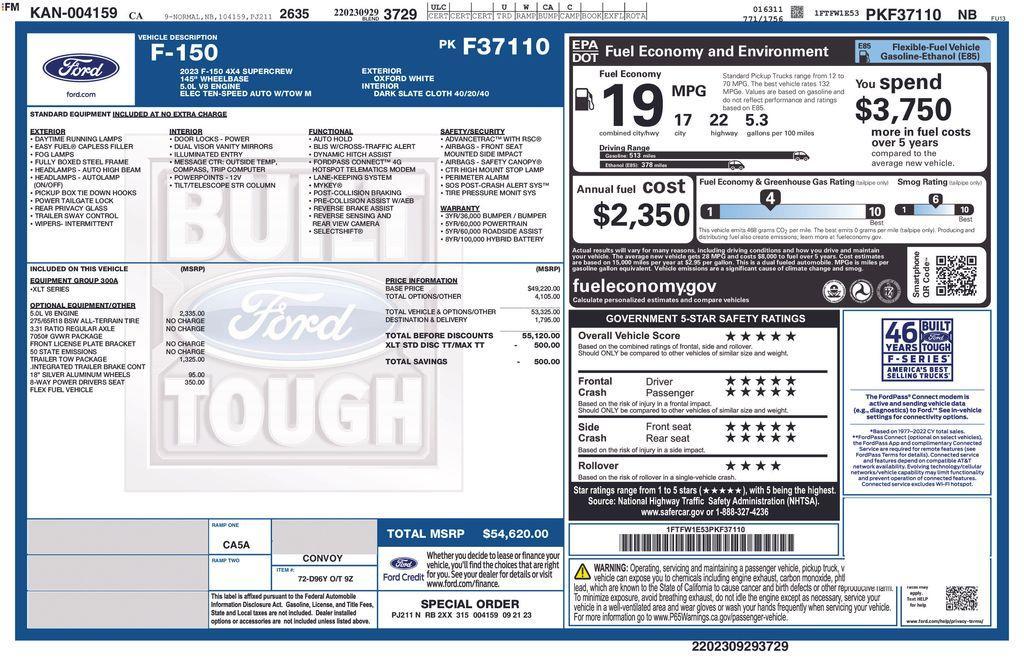 used 2023 Ford F-150 car, priced at $34,542
