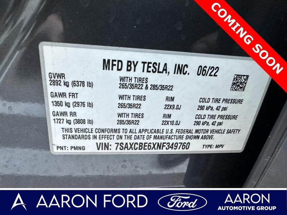 used 2022 Tesla Model X car, priced at $61,900