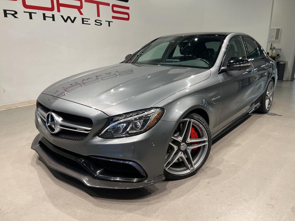 used 2018 Mercedes-Benz AMG C 63 car, priced at $49,850