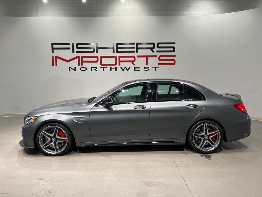 used 2018 Mercedes-Benz AMG C 63 car, priced at $49,850