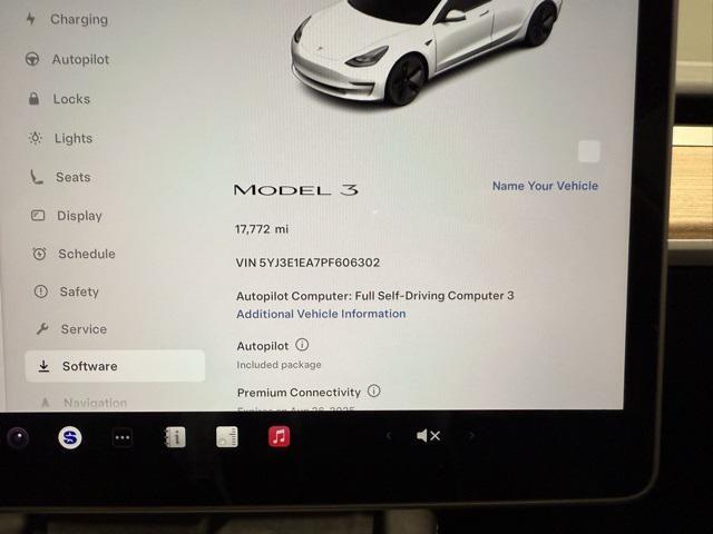 used 2023 Tesla Model 3 car, priced at $27,840