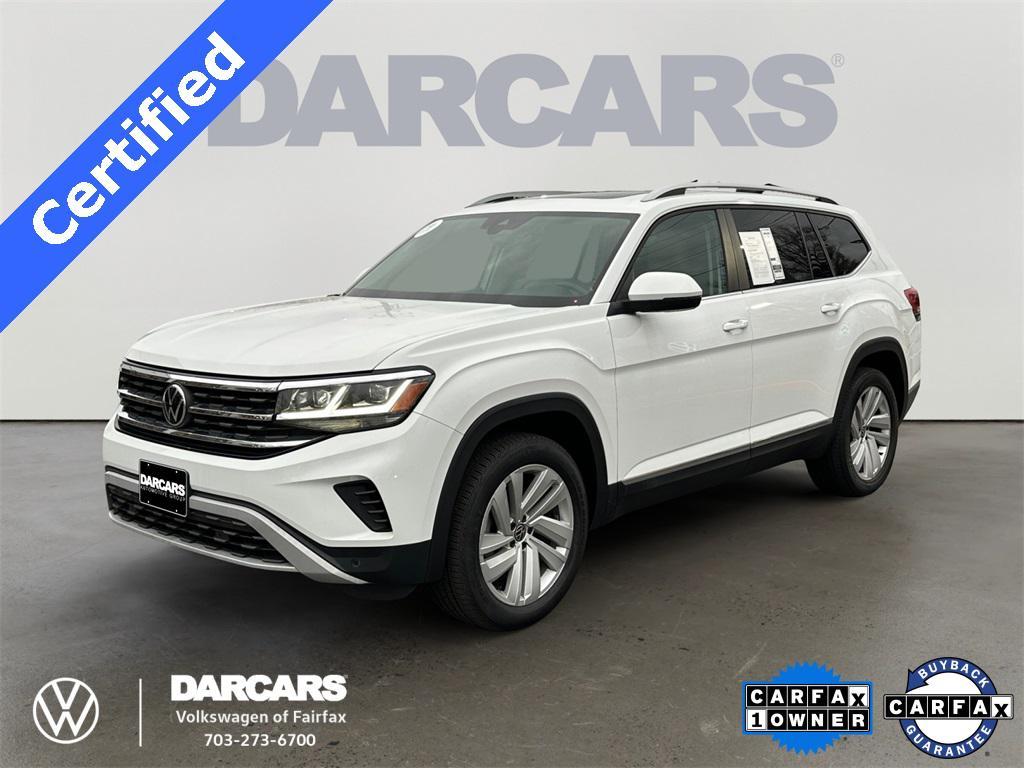 used 2021 Volkswagen Atlas car, priced at $24,914