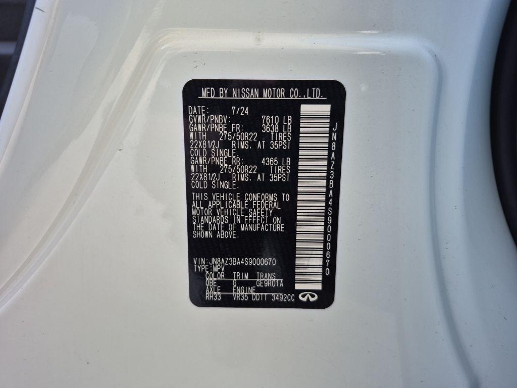 used 2025 INFINITI QX80 car, priced at $73,931